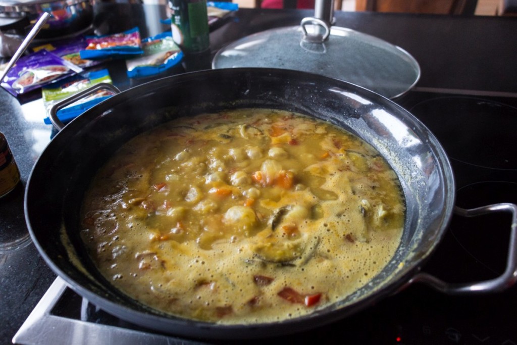 Sambar being cooked in Innsbruck at the Werwitz's home