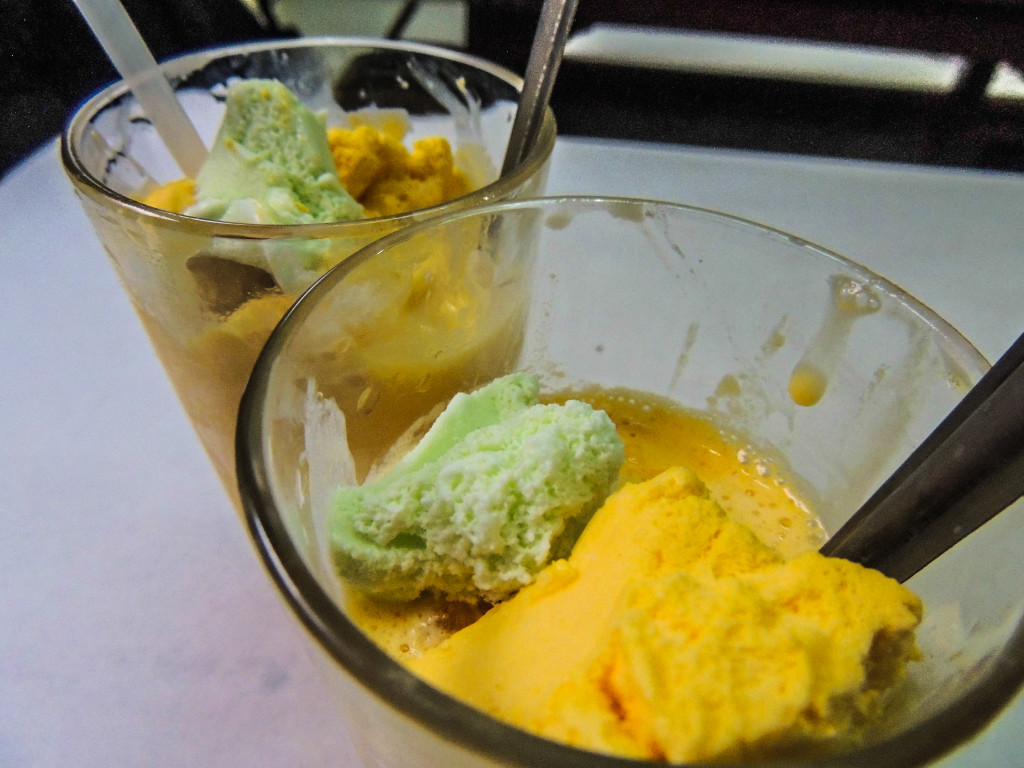 Mastani with dollops of ice cream